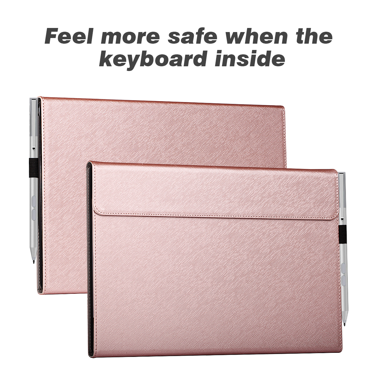 Hot-selling Custom logo waterproof men business tablet case cover in PU materials flip cover for Microsoft surface pro 7/6/5/4